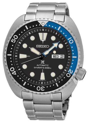 Seiko Prospex Diver Turtle Stainless Steel Black Bracelet Batman
