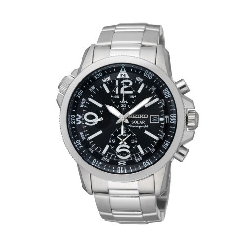 Seiko Prospex Land SSC075P1 Stainless Steel Black Bracelet
