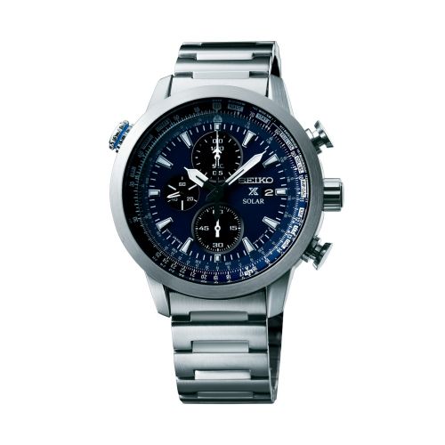 Seiko Prospex Sky SSC347P1 Stainless Steel Blue
