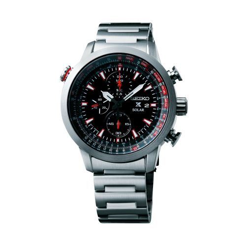 Seiko Prospex Sky SSC349P1 Stainless Steel Black