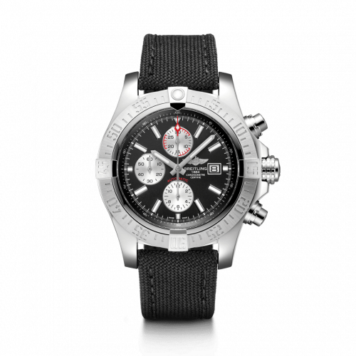 Breitling Super Avenger II Stainless Steel Volcano Black Military
