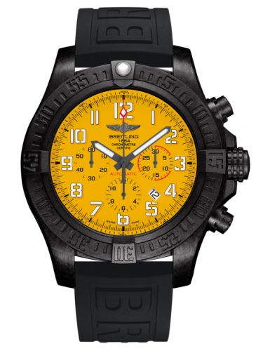 Breitling Avenger Hurricane 12H Breitlight Cobra Yellow Rubber Pin