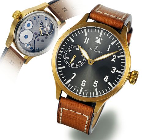 Steinhart Nav B-Uhr 44 Handwinding Bronze