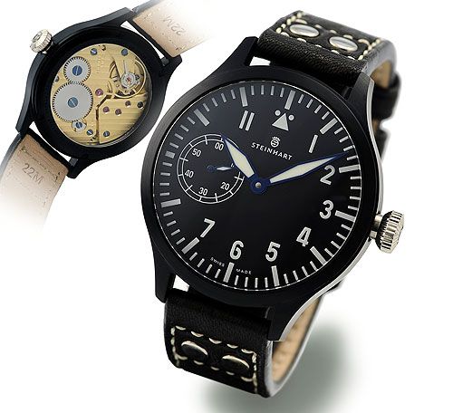 Steinhart Nav B-Uhr 47 Handwinding Black