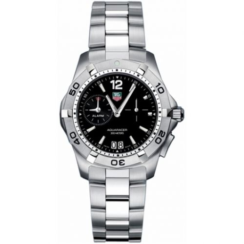 TAG Heuer Aquaracer 300M Alarm 38.4 Stainless Steel Black Bracelet