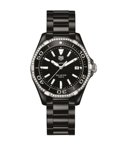 TAG Heuer Aquaracer 300M 35 Ceramic Diamond Black Bracelet