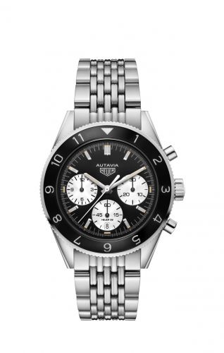 TAG Heuer Autavia Heuer 02 Stainless Steel Inverted Panda Bracelet