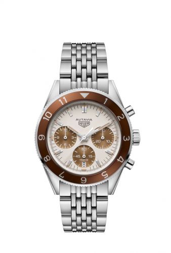 TAG Heuer Autavia Heuer 02 Stainless Steel Tropical Panda Bracelet UAE Edition