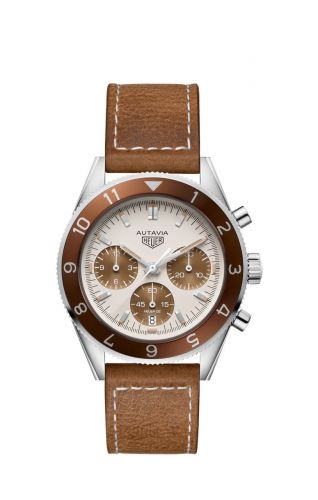 TAG Heuer Autavia Heuer 02 Stainless Steel Tropical Panda Strap UAE Edition