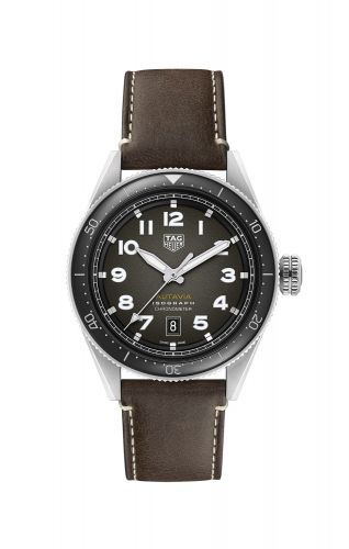 TAG Heuer Autavia Isograph Calibre 5 Stainless Steel Black Leather