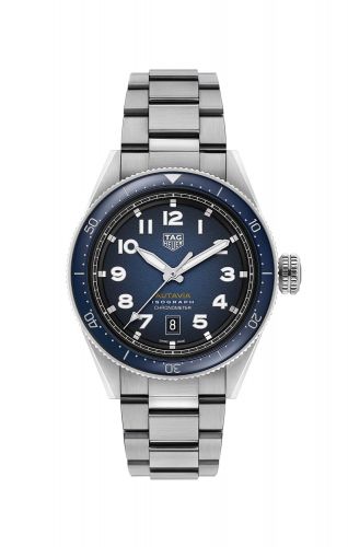 TAG Heuer Autavia Isograph Calibre 5 Stainless Steel Blue Bracelet
