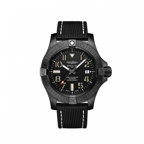 Breitling Avenger Automatic 45 Seawolf Night Mission Black Military Folding