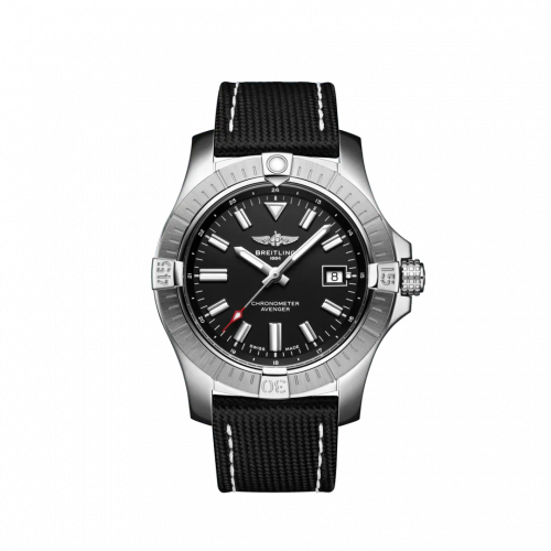 Breitling Avenger Automatic 43 Stainless Steel Black Military Pin