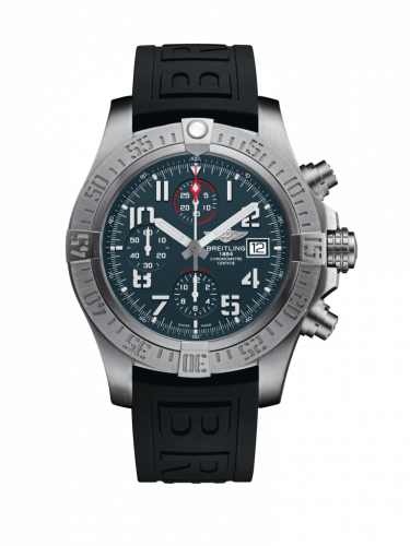 Breitling Avenger Bandit Titanium Titanium Gray White Hands Rubber Pin