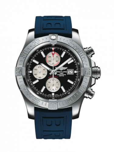 Breitling Super Avenger II Stainless Steel Volcano Black Rubber Folding
