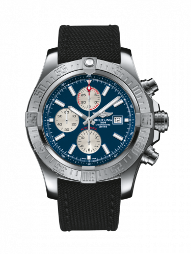 Breitling Super Avenger II Stainless Steel Mariner Blue Military Pin