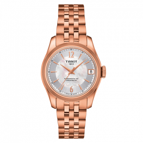 Tissot Ballade Powermatic 80 COSC 32 Rose Gold PVD MOP Bracelet