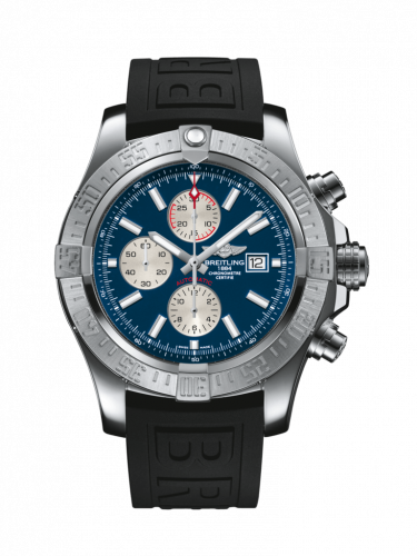 Breitling Super Avenger II Stainless Steel Mariner Blue Rubber Pin