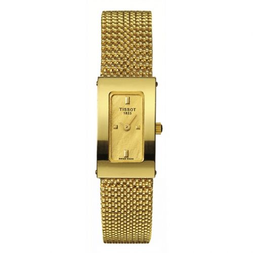 Tissot Bellflower Carree Yellow Gold Champagne Bracelet