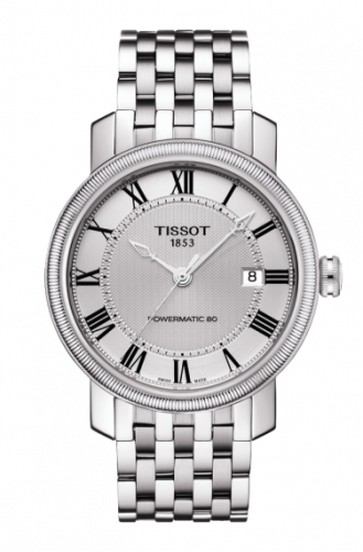 Tissot Bridgeport Powermatic 80 Silver Roman Bracelet