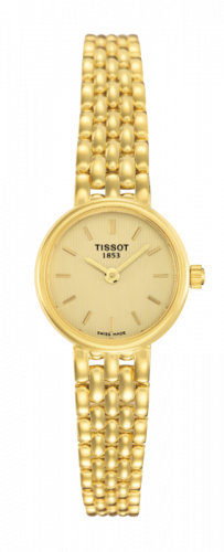 Tissot Caliente Quartz 19.5 Yellow Gold Champagne Bracelet