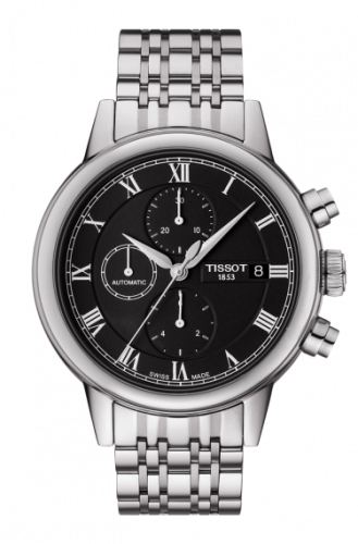 Tissot Carson Automatic Chronograph 42.3 Stainless Steel Black Bracelet