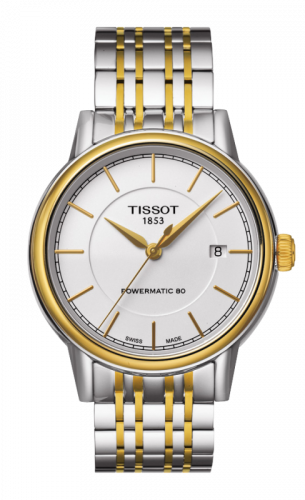 Tissot Carson Powermatic 80 Two Tone White Bracelet