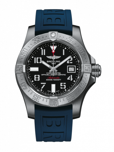 Breitling Avenger II Seawolf Stainless Steel Volcano Black Rubber Folding