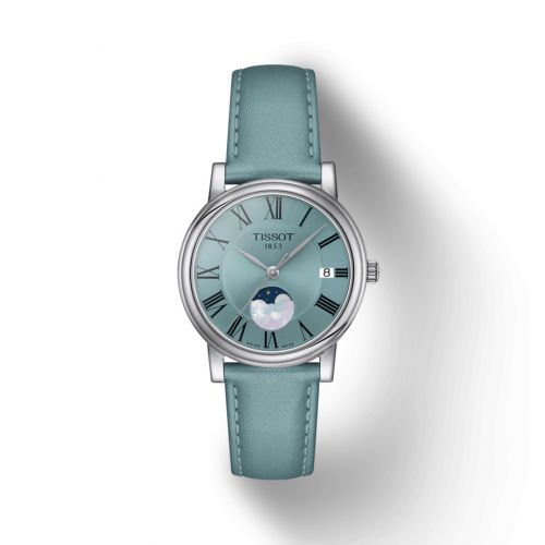 Tissot Carson Premium Lady Moonphase Stainless Steel Blue
