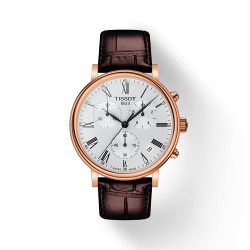 Tissot Carson Premium Chronograph Rose Gold Silver
