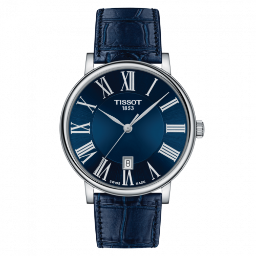 Tissot Carson Premium Quartz 40 Stainless Steel Blue Strap