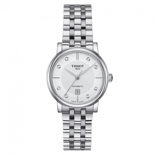 Tissot Carson Premium Automatic 30 Stainless Steel Siler - Diamond Bracelet