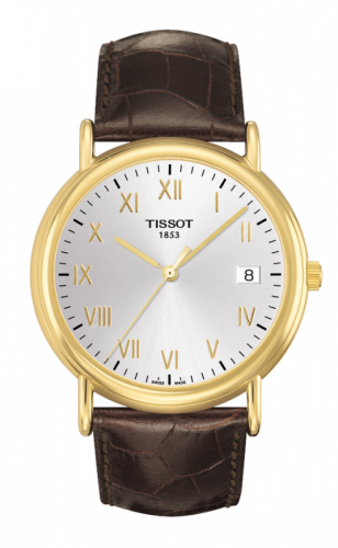 Tissot Carson Quartz 40 Yellow Gold Silver Strap
