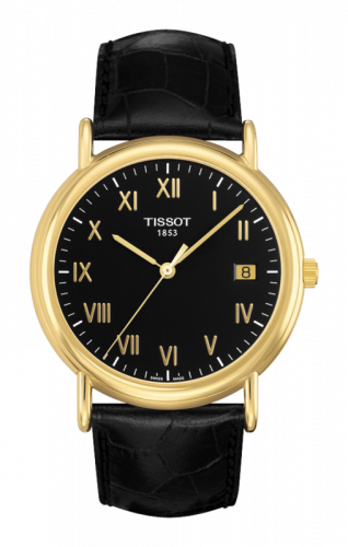 Tissot Carson Quartz 40 Yellow Gold Black Strap