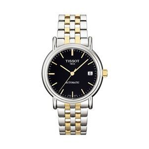 Tissot Carson Automatic 35.5 Stainless Steel Yellow Gold PVD Black Bracelet