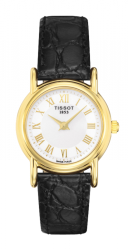 Tissot Carson Quartz 26.8 Yellow Gold Silver Strap