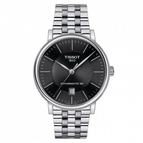 Tissot Carson Premium Powermatic 80 Stainless Steel Black Bracelet