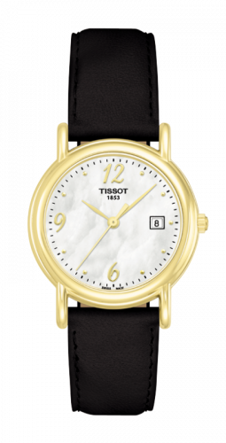 Tissot Carson Quartz 27 Yellow Gold MOP Strap