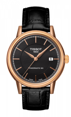 Tissot Carson Powermatic 80 Rose PVD Black