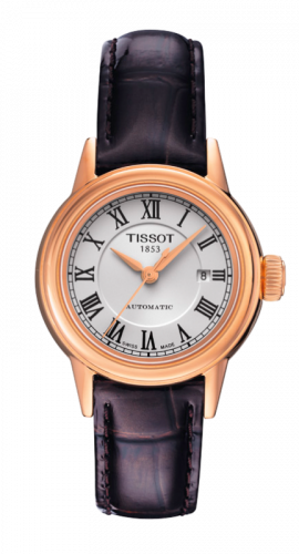 Tissot Carson Automatic 29.5 Rose Gold PVD Silver Strap