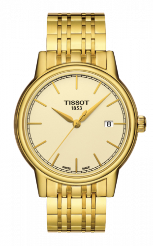 Tissot Carson Quartz 40 Yellow Gold PVD Champagne Bracelet