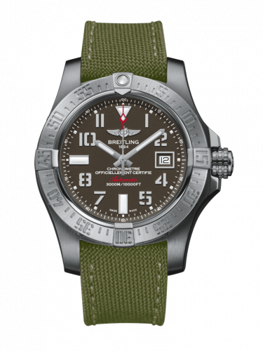 Breitling Avenger II Seawolf Stainless Steel Tungsten Gray Military Pin