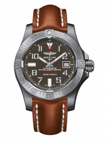 Breitling Avenger II Seawolf Stainless Steel Tungsten Gray Calf Folding