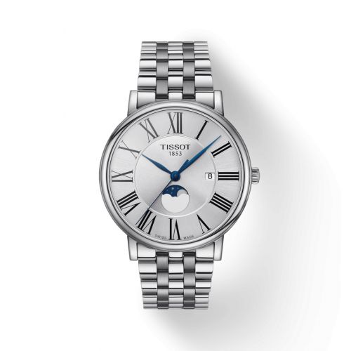 Tissot Carson Premium Gent Moonphase Stainless Steel Silver Bracelet