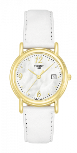 Tissot Carson Quartz 26.8 Yellow Gold MOP Strap