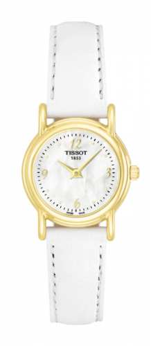 Tissot Carson Quartz 22 Yellow Gold MOP Strap