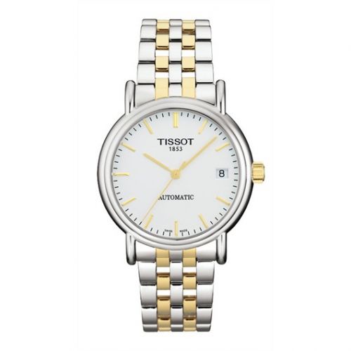 Tissot Carson Automatic 35.5 Stainless Steel Yellow Gold PVD Silver Bracelet