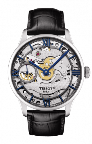 Tissot Chemin des Tourelles 42 Stainless Steel Skeleton Strap