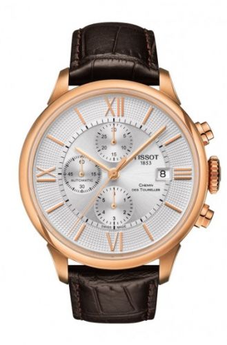 Tissot Chemin des Tourelles Automatic Chronograph PVD Gold Silver