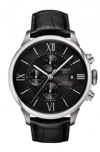 Tissot Chemin des Tourelles Automatic Chronograph Stainless Steel Black